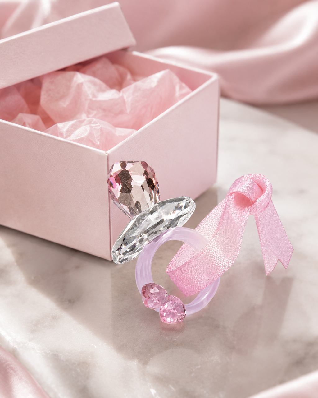Small Dummy Pacifer Pink - imagen modelo 1