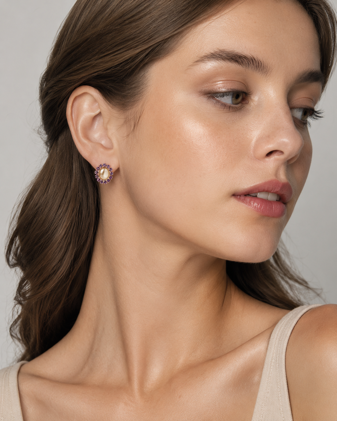 Orleans Earr - Am/Gold - imagen modelo 1