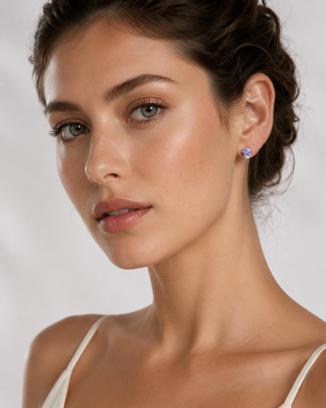 Carib IV Earr Ag925 - Violet - imagen modelo 1