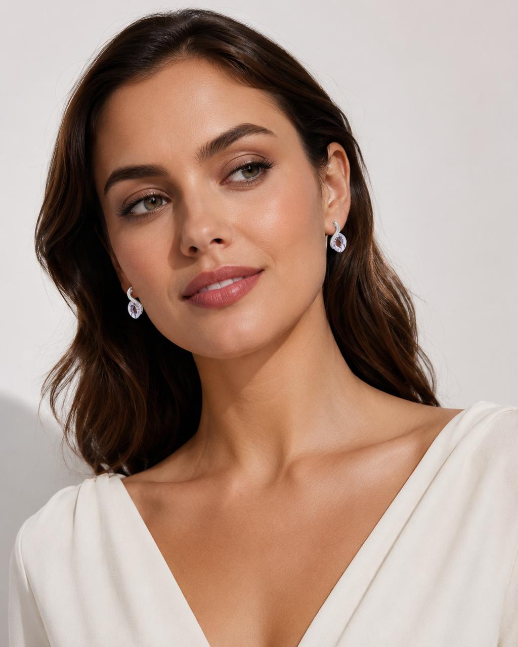 Dream Earr - Ag925 Rh Red Fusia - imagen modelo 1