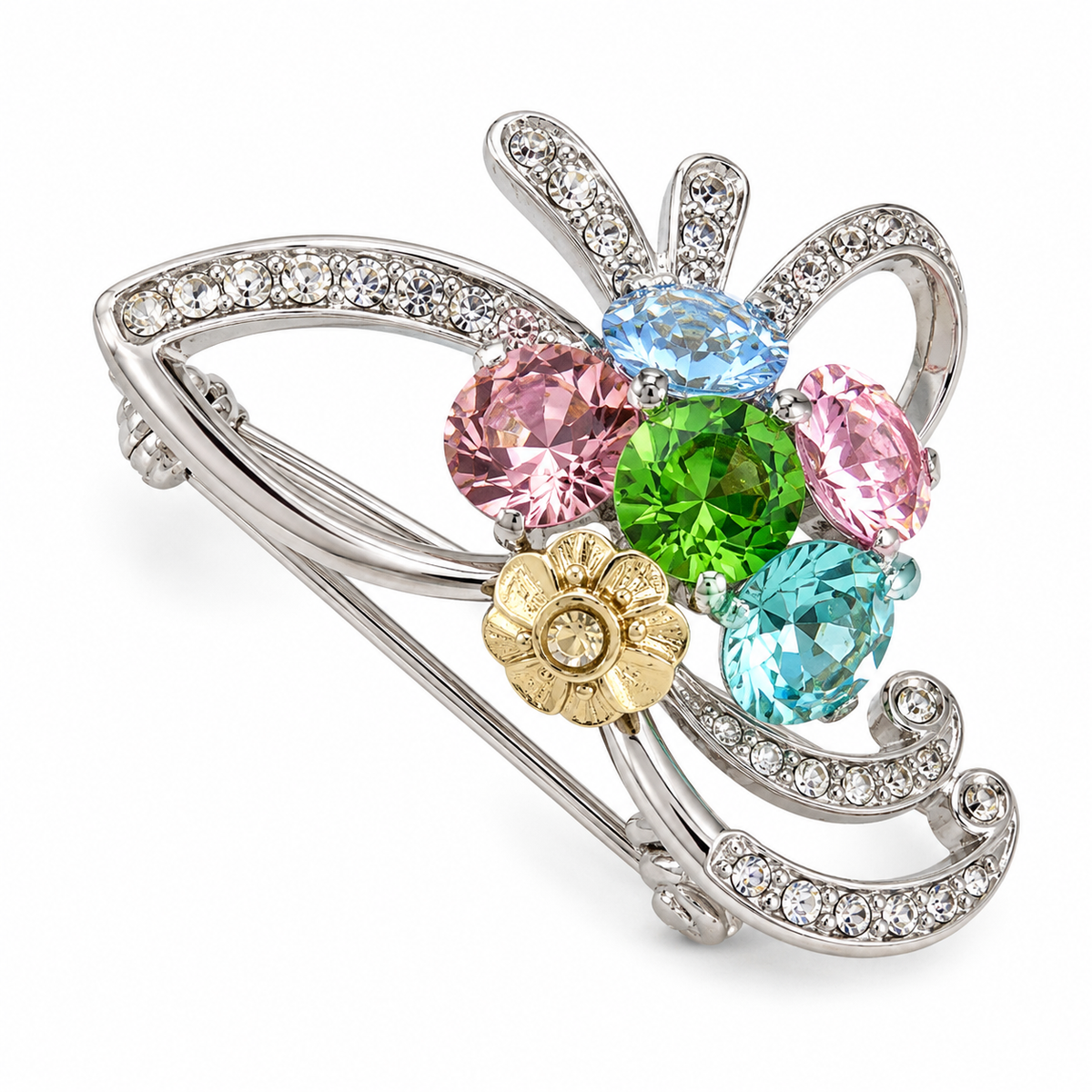 Romance Broch - Ag925 Rh Combi - foto principal de producto
