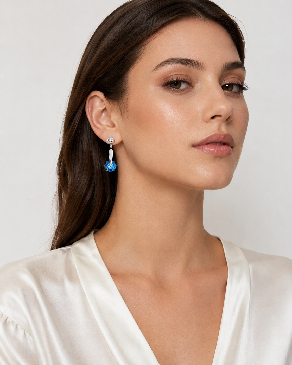 RFlower Earr - Ag925 Saha - imagen modelo 2