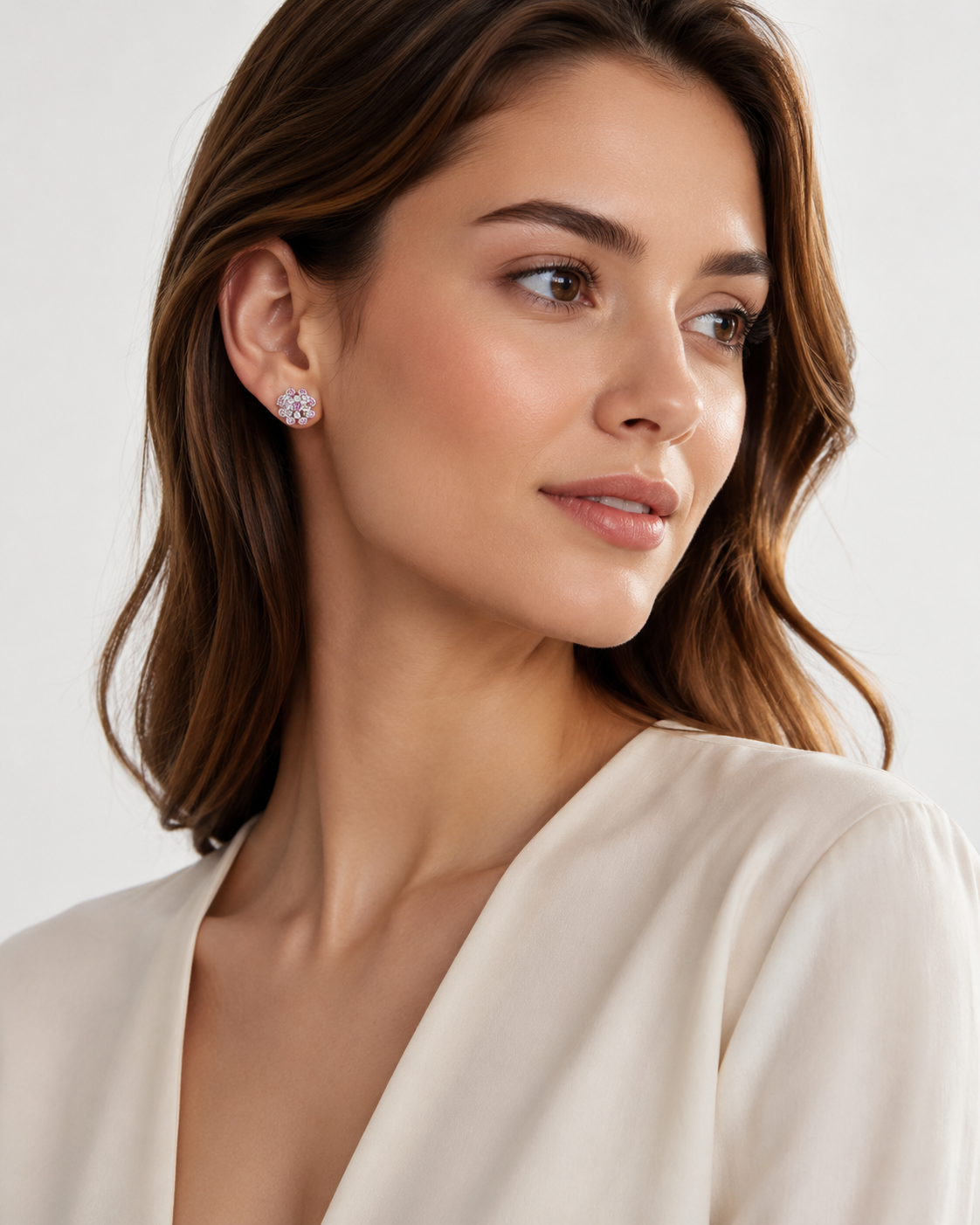 Felicity Earr - Ag 925 Rosa - imagen modelo 1