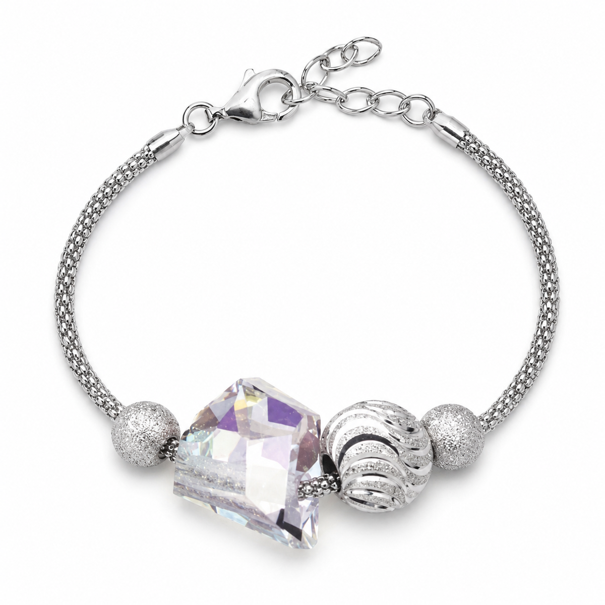 Glamour Brac - Ag925 Rh Cr AB - foto principal de producto