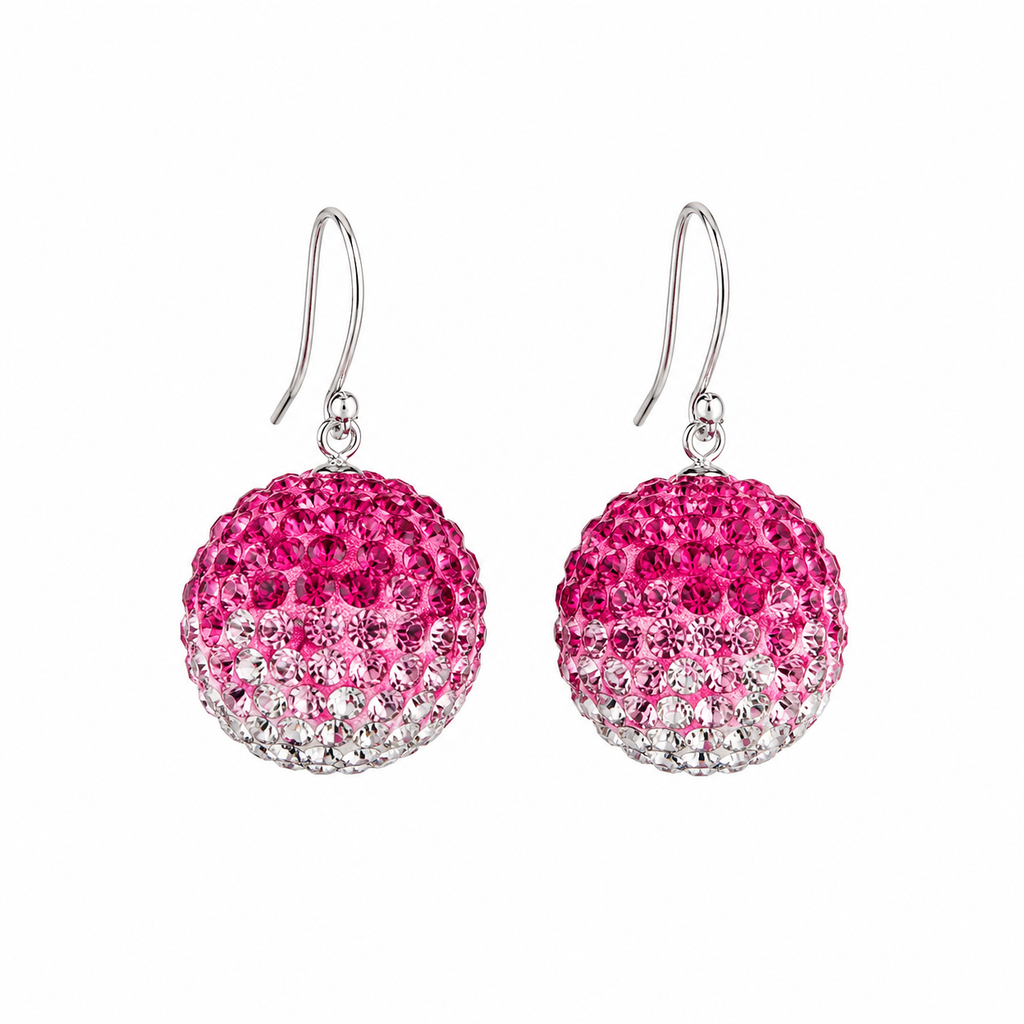 B. Ball Earr - Ag925 Fuchsia - foto principal de producto