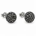 B. Ball Earr - Ag925 /Rh Bl Diam - foto principal de producto