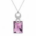 Fleur Pend - Ag925 Rh/It Am - foto principal de producto