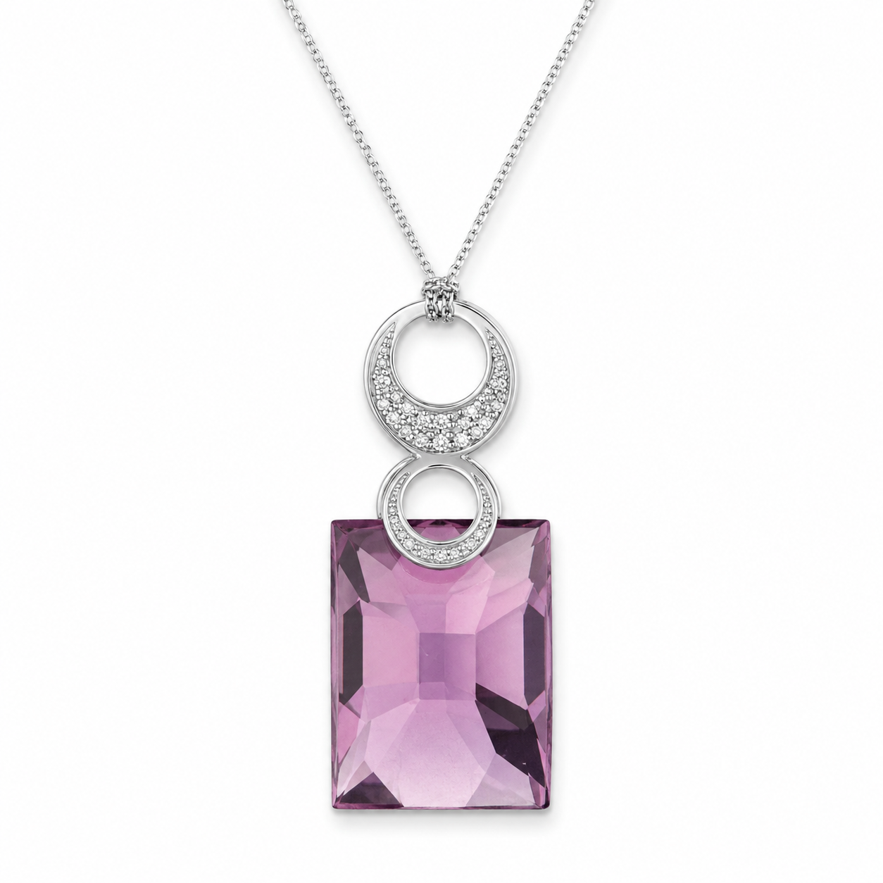 Fleur Pend - Ag925 Rh/It Am - foto principal de producto