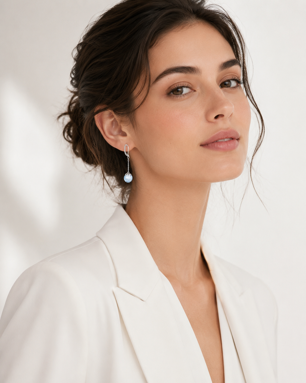 Amore Mio Earr Blue - imagen modelo 1