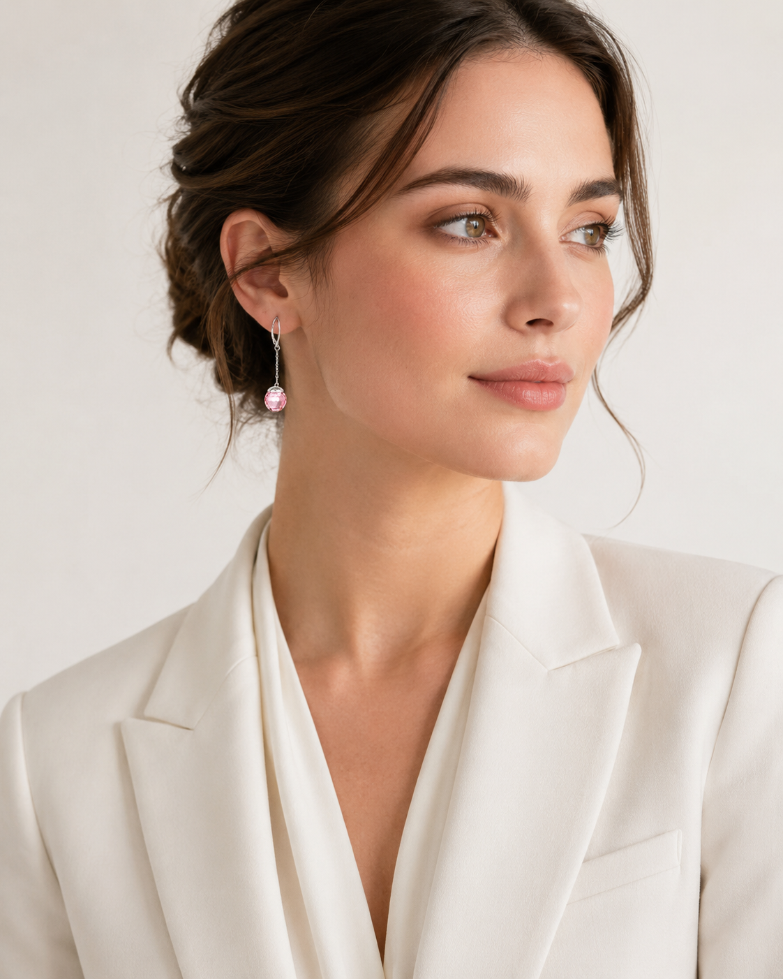 Amore Mio Earr Rosa - imagen modelo 1
