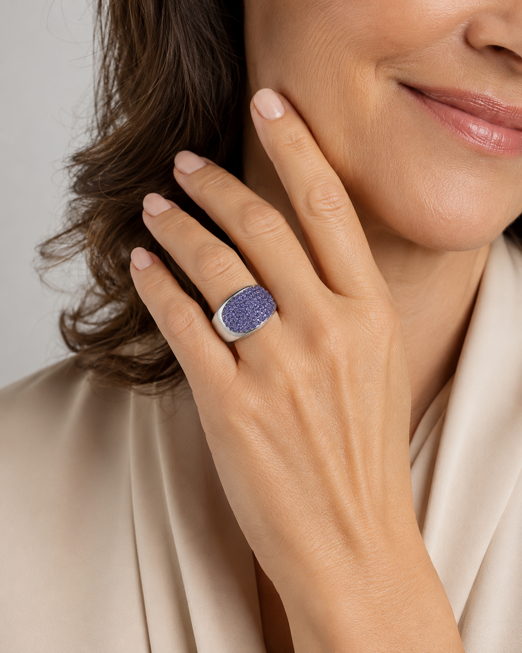 Brillant Ring - Tanzanita - imagen modelo 2