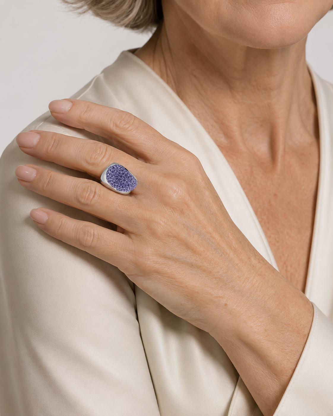 Brillant Ring - Tanzanita - imagen modelo 3